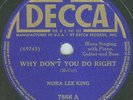 78 - Georgia White Why Don't You Do Right Decca 7866 E