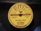 MYSTERY TRAIN   LITTLE JUNIOR'S BLUE FLAMES   78 RECORD