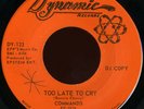 COMMANDS Too Late to Cry GROUP NORTHERN SOUL 45 listen