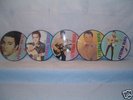 Elvis Presley 5 piece with name picture disc set