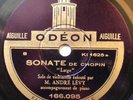 CHOPIN / ANDRE LEVY cello / RARE FRENCH 78 RPM ODEON
