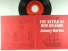JOHNNY HORTON 45 w/PS rare sleeve BATTLE OF NEW ORLEANS