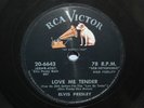 RARE 78 ELVIS PRESLEY LOVE ME TENDER RCA 6643 NICE VG++