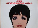 ANDY WARHOL ART COVER / LIZA MINNELLI / CARNEGIE HALL