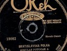 78  RPM SLAVIC POLKA ON OKEH 18082 / VG VG+