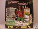 FELA KUTI Authority Stealing 1980 LP + Insert Afrobeat