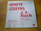 HENRYK SZERYNG Violin BACH N° 1 ODEON XOC 125 FRENCH LP