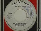 1966 Garage 45 BLUE THINGS Orange Rooftop Of Your Mind