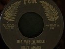45 ROCKER BILLY ADAMS Rip Van Winkle FERN '61 RITE-HEAR