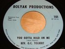 Rev O.C.Tolbert - NORTHERN SOUL GOSPEL FUNK 45 HEAR