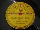 78 RECORDS JOHNNY CASH FOLSOM PRISON BLUES ON SUN 1955