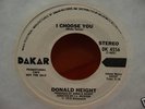 DONALD HEIGHT     I CHOOSE YOU    * Rare Soul 45 M- *