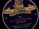78 RPM POLKA MUSIC ON RARE FINLAND LABEL COLUMBUS / E-
