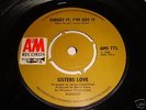 SISTERS LOVE- 'FORGOT IT' I'VE GOT IT' RARE A&M 1969 UK