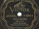 78 - Allen Brothers - Tiple Blues Victor 40003 V+