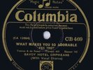 AL BOWLLY & THE SAVOY HOTEL ORPHEANS on COLUMBIA CB469