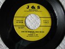 JOHNNIE & JOE OVER THE MOUNTAIN, CROSS THE  1957 VG+ 45