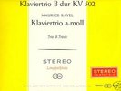 DGG RED STICKER TRIO DI TRIESTE IN MOZART & RAVEL TRIOS