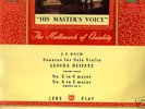BACH solo Sonatas 5 & 6 / JASCHA HEIFETZ -  HMV ALP1451