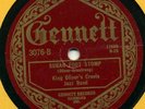 Gennett 3076 KING OLIVER CREOLE BD Sugar Foot Stomp VG+