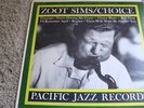 ZOOT SIMS CHOICE LP ON PACIFIC JAZZ