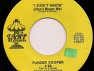 Northern FUNDER COOPER I Didn't Know LAMP Indiana LSTEN
