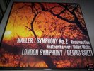 SOLTI : MAHLER SYMPHONY NO. 2 DECCA 2LP SET 325/6