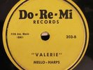 The Mello-Harps-Love is a Vow-Doo-Wop 78 on Do-Re-Me