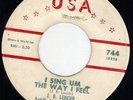 Blues Mod R&B J.B Lenoir I feel so good U.S.A 744 HEAR