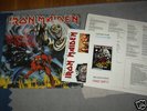 IRON MAIDEN NUMBER OF THE BEAST LP + INSERT + PATCH 82