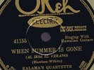OKeh Kalama's Quartet  WHEN SUMMER IS GONE Hawaiian