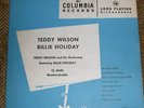 BILLIE HOLIDAY /TEDDY WILSON Columbia CL 6040 10