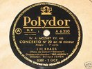 4x78RPM POLYDOR MOZART PIANO CONCERTO KV 466 LILI KRAUS