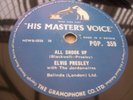 ELVIS PRESLEY ALL SHOOK UP RARE 78 RPM RECORD
