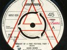 DAVID BOWIE  MEMORY OF A FREE FESTIVAL  MERCURY UK DEMO