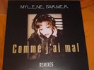  Mylene Farmer maxi 45 tours Comme j ai mal 