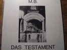MAURIZIO BIANCHI (M.B.) Das Testament Orig LP #300 RARE