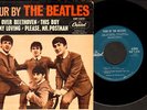 FOUR BY THE BEATLES rare 45 EP w/cvr CLEAN Capitol 2121