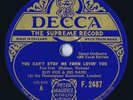 AL BOWLLY with ROY FOX & HIS BAND on DECCA F.2487