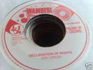 DON CARLOS - DECLARATION OF RIGHTS..WAMBESI 45.. HEAR