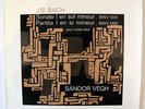 BACH, SONATE & PARTITA n° 1 FOR VIOLIN, SANDOR VEGH