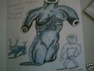 Daniel Johnston Original Art Drawing + Yip Jump Vinyl