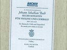 SCHNEIDERHAN-BACH: 6 SONATAS FOR VIOLIN & CEMBALO-2 LPS