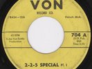 R&B Blues Tittyshaker 45-All Stars-2-2-5 Special-Von 