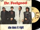 DR FEELGOOD She Does It Right 45 '75 PUNK French PS LSN