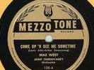 78 RPM 3 RECORD SET  MAE WEST ON MEZZO TONE ORIG. COVER