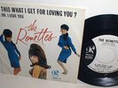 Ronettes IS THIS WHAT I GET 45rpm Picture Sleeve PROMO