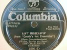 1) 78 RPM CHARLESTON CHASERS BLUE WAX COLUMBIA 1891-D
