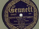 IRISH FIDDLER : JAMES MORRISON ON GENNETT 5445