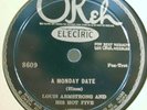 71) 78 RPM LOUIS ARMSTRONG and His HOT FIVE OKEH 8609